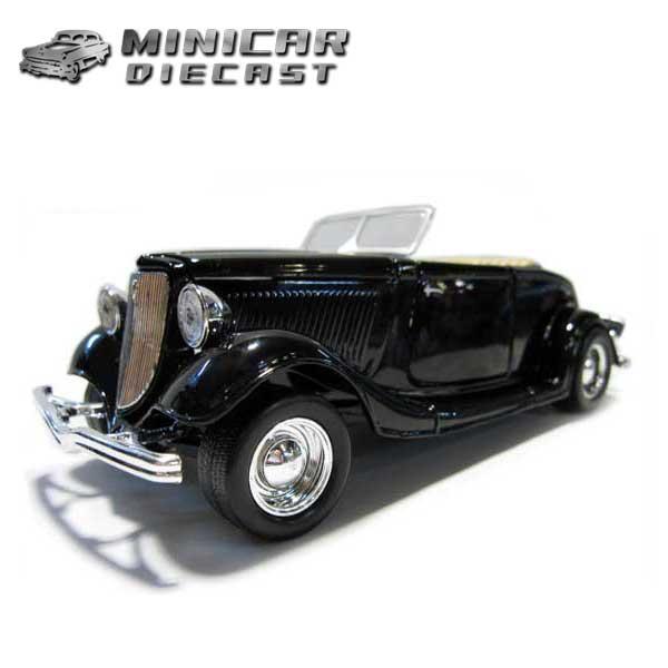 1/24 箱入り ミニカー 1934 FORD Conv. ブラック 1934年 フォード コンバー...