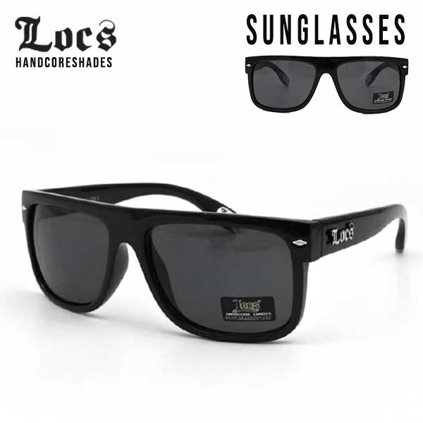 ローク サングラス メンズ Locs 005 ブラック 黒 ロークサングラス ローライダー アメ車 ...