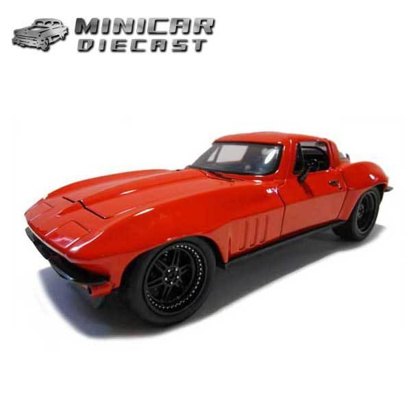 1/24 ワイルドスピード 箱入り ミニカー LETTY&apos;S CHEVY CORVETTE レッド ...