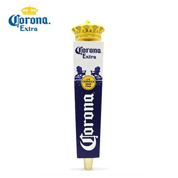 USED品 ビアサーバーノブ Corona Extra 三角形 約30.5cm ネイビー ホワイト ...