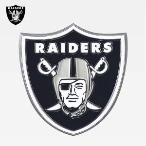 レイダース ロゴ メタル エンブレム NFL RAIDERS カーアクセサリー カー用品 車用品 ガレージ バッジ アメフト ローライダー ウエストコースト アメリカ 雑貨｜aicamu