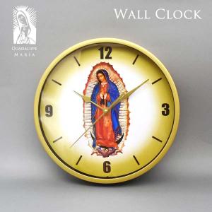 グアダルーペマリア 時計 ゴールド Guadalupe maria マリア様 グアダルーペ マリア ゴールド ブラック 壁掛け時計 Clock 立てかけ ガレージ メキシコ 雑貨