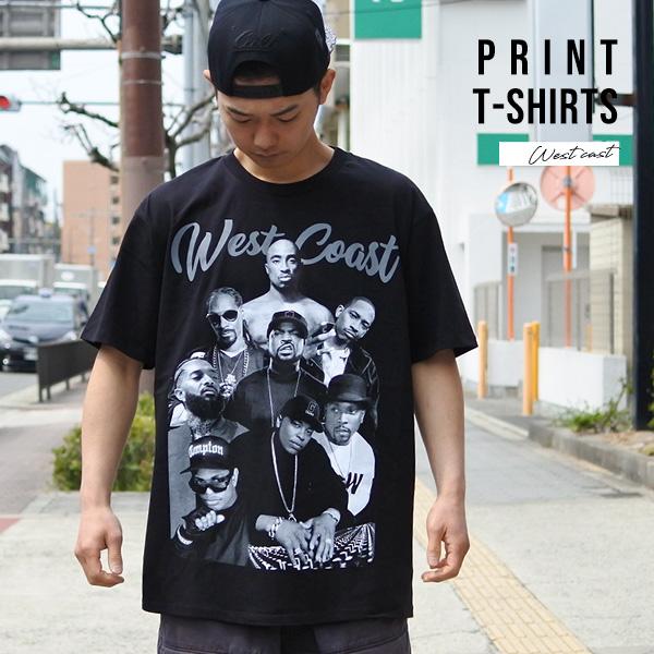 Tシャツ 半袖 メンズ ブラック West coast ウエストコースト ギャングスター Snoop...