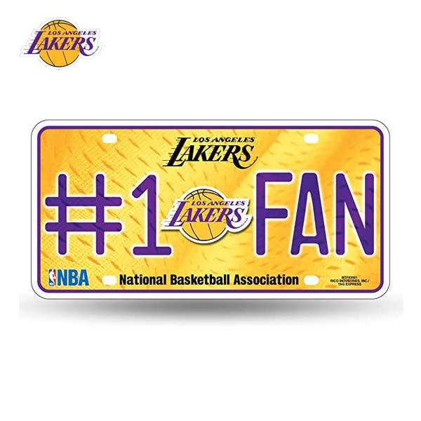 レイカーズ ナンバープレート USサイズ #1 FAN NBA LOS ANGELES LAKERS...