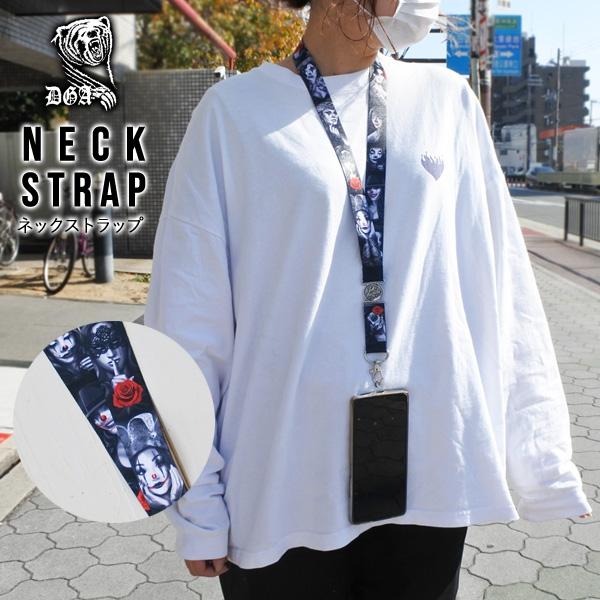 DGA ネックストラップ 首かけ ボニータ ピエロ 総柄 チカーノ チカーナ チカーノスタイル ロー...