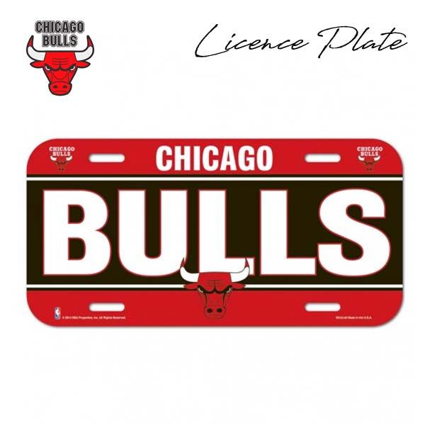シカゴ ブルズ ナンバープレート USサイズ レッド NBA CHICAGO BULLS ライセンス...