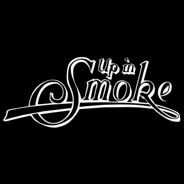 ステッカー UP IN SMOKE cheech&amp;chong ホワイト チーチアンドチョン チーチョ...