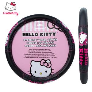 ハンドルカバー ハロー キティ ステアリングカバー Hello Kitty キティ キティちゃん ステアリングホイールカバー STEERING WHEEL COVER カーアクセサリー｜aicamu