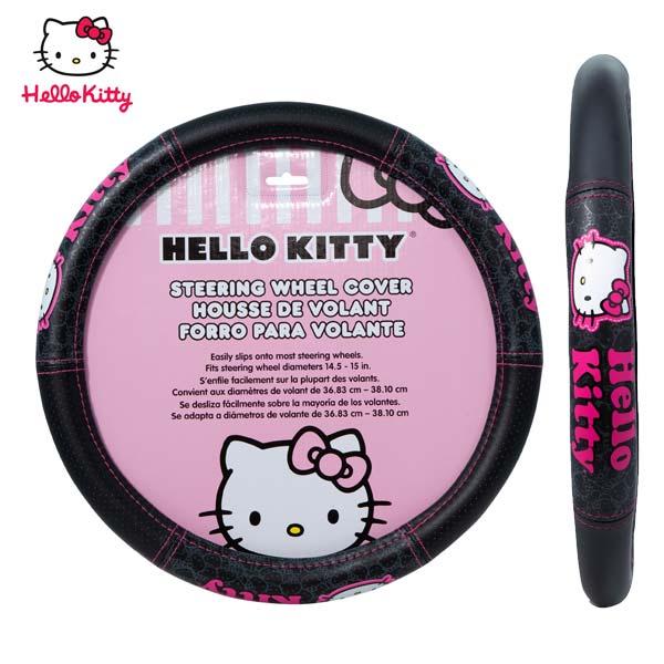 ハンドルカバー ハロー キティ ステアリングカバー Hello Kitty キティ キティちゃん ス...