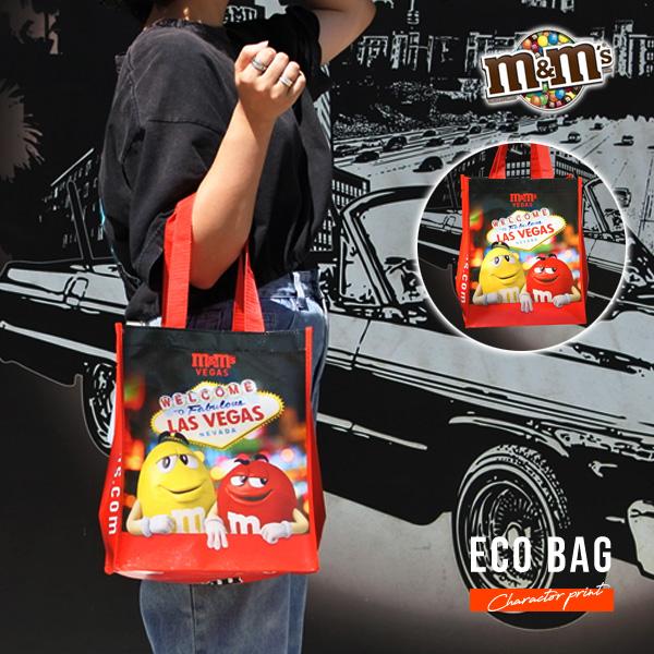 m&amp;m&apos;s トートバッグ エムアンドエムズ かばん エコバッグ ショッピング バック プレゼント キ...