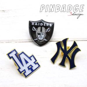 ピンバッジ ピンズ  全3種類 ロゴ おしゃれ PINS レイダース ロサンゼルス ドジャース ヤンキース NFL NLB DODGERS YANKEES LOS ANGELES RAIDERS