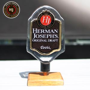 USED品 ビアサーバーノブ HERMAN FOSEPH'S Coors beer 約13.2cm シフトノブ ハーマン ジョセフズ クアーズ ビールサーバーノブ ビアタップ ハンドル｜aicamu