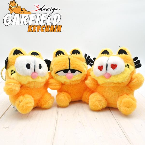 ガーフィールド キーホルダー 全3種 GARFIELD オレンジ 人形 猫 ネコ フィギュア キーリ...