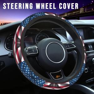 ダッジ（DODGE） ハンドルカバー ロゴ ステアリングカバー 汎用 車