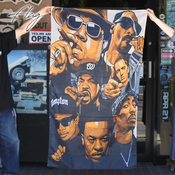 タペストリー フラッグ ギャングスター Snoop Dog EasyE Ice Cube Dr.Dr...