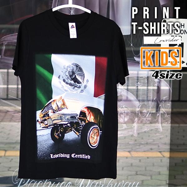 キッズ Tシャツ 半袖 ブラック メキシコ メキシカン MEXICO 男の子 女の子 子供服 プリン...