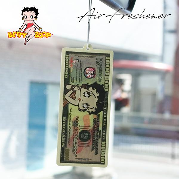 ベティブープ エアフレッシュナー 芳香剤 BETTY BOOP ドル柄 ベティちゃん ベティ ベティ...
