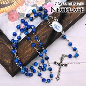 ロザリオ ネックレス メキシコカラー 紐 編み込み シンプル ジーザス