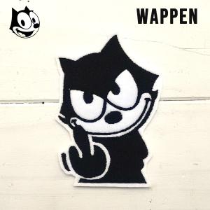 BAD FELIX ワッペン 刺繍 FELIX THE CAT フィリックス ザ キャット キャラクター ロゴ ロサンゼルス アメ車 アイロン アップリケ アイロンパッチ カスタム｜aicamu