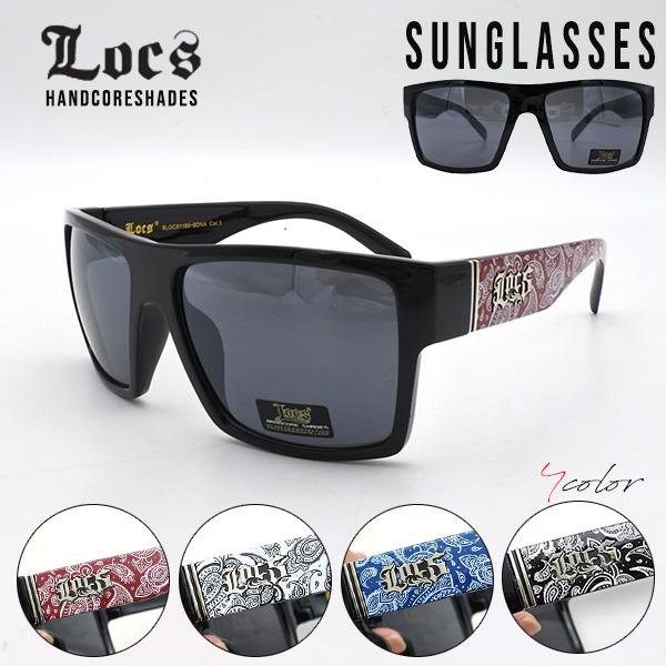 ローク サングラス メンズ Locs 39 全4色 ペイズリー 総柄 ペイズリー柄 ロークサングラス...