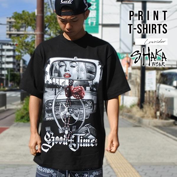 Tシャツ メンズ 半袖 SHAKA WEAR メンズ ブラック Goodtime 服 セクシー ガー...