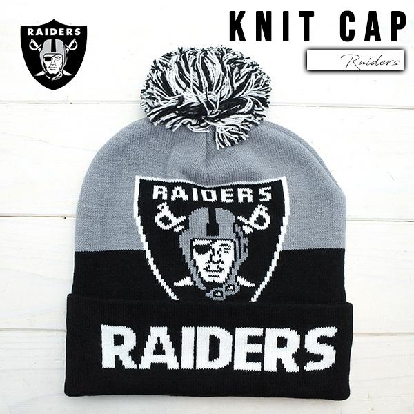 レイダース ニット帽 ブラック NFL RAIDERS ニットキャップ 帽子 ニット おしゃれ スト...
