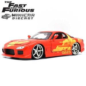 1/24 ワイルドスピード 箱入り ミニカー ORANGE JLS MAZDA RX-7 ネオンオレンジ マツダ RX7 日本車 FAST&FURIOUS WILD SPEED ワイルド・スピード