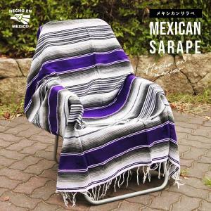 サラペ NO.83 ブラック メキシカンラグ 大判 厚手 MEXICO メキシコ