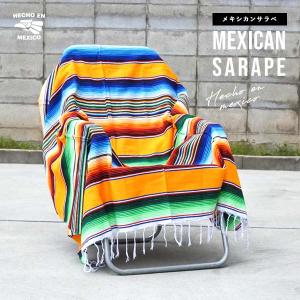 サラペ マルチカラー No.82 メキシカン ラグ 大判 厚手 MEXICO