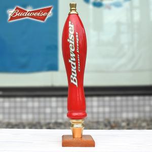 USED品 ビアサーバーノブ Budweiser 約10.8cm シフトノブ レッド