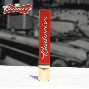 USED品 ビアサーバーノブ Budweiser 約10.8cm シフトノブ レッド