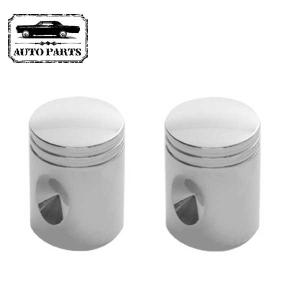エアバルブキャップ ピストンクローム 2個ワンセット