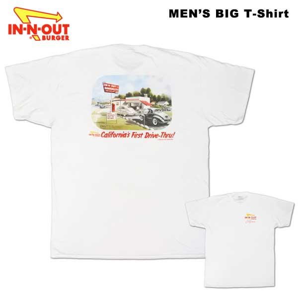 IN-N-OUT BURGER Tシャツ メンズ 半袖 ホワイト 1986 CA FIRST DRI...