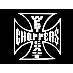 ステッカー WEST COAST CHOPPERS 全2色 ホワイト ブラック 車 バイク デカール シール カッティングステッカー ウエストコースト チョッパーズ アメリカ 雑貨