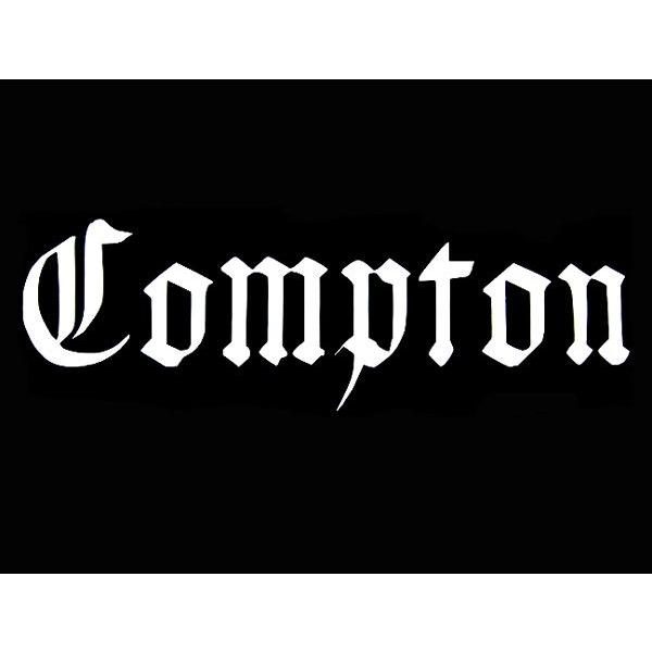 ステッカー Compton 全2色 ホワイト ブラック コンプトン 車 バイク デカール シール 転...