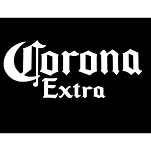 【極美品】ビリヤード キュー 19オンス コロナビール EXTRA 印字 ロゴ ステッカー コロナビール Sサイズ 全2色 ホワイト イエロー 車