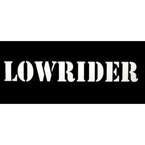 ステッカー LOWRIDER 全2色 ホワイト ブラック 車 バイク デカール シール 転写 カッティングステッカー ローライダー チカーノ アメリカ 雑貨｜aicamu