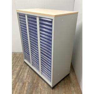 プラス 天板付A4クリアケース書庫 3列 浅型...の詳細画像2