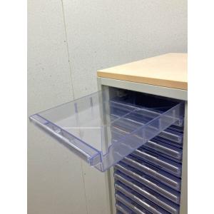 プラス 天板付A4クリアケース書庫 3列 浅型...の詳細画像5