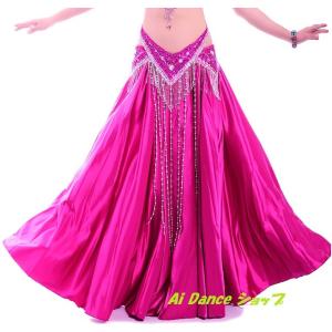 新着 ベリーダンス 衣装 豪華ステージ 衣装 スカート サテン＆シフォン