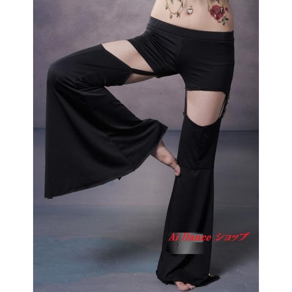 ベリーダンス　衣装　パンツ　トライバル風　フレアパンツ　スパンコール　 全2色展開