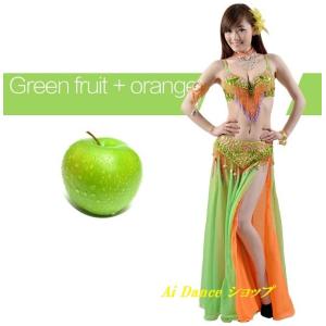 ベリーダンス 衣装 ブラトップス ヒップスカート アーム チョーカー 5