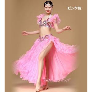 ベリーダンス 衣装 ブラトップス ヒップスカート アーム チョーカー 5