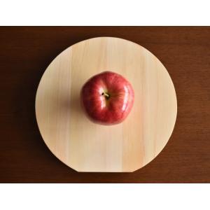 檜まな板 M35 / 木曽ひのきの丸まな板（スタンド型）