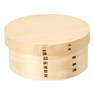 曲げわっぱのおひつ 五寸（約1.5合）桜皮止 / おひつ お櫃 まげわっぱ 曲げわっぱ 曲げ輪 木 木製 ひのき 檜 さわら お米 ごはん 保存 容器 日本製 国産 山一｜aidca