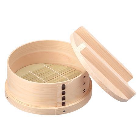 ミニ和せいろ 15（蓋付き）国産ひのき/せいろ・蓋・すのこの3点セットの蒸し器