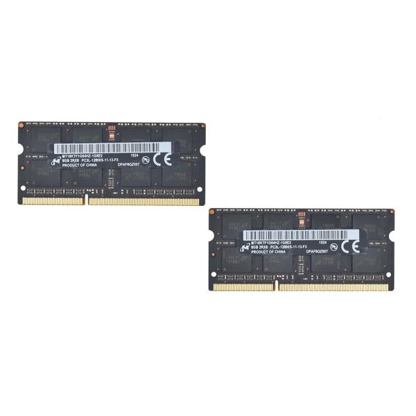メモリ Micron PC3L-12800S 8GB × 2枚 純正 中古品 DDR3L-1600 ...
