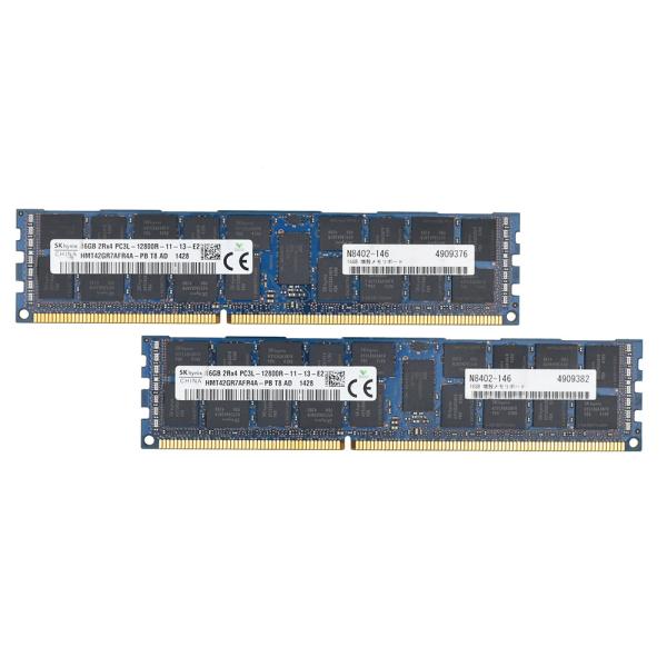 メモリ SK hynix DDR3-1600 16GB 2枚 PC3-12800R 中古品 合計32...