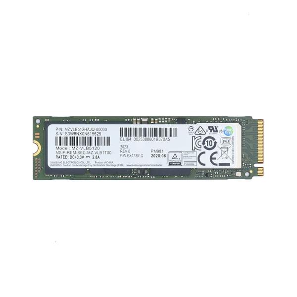 M.2 2280 SSD Samsung PM981 MZ-VLB5120 512GB 中古
