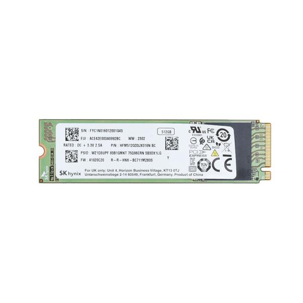 M.2 2280 SSD 512GB SK hynix 中古 HFM512GD3JX